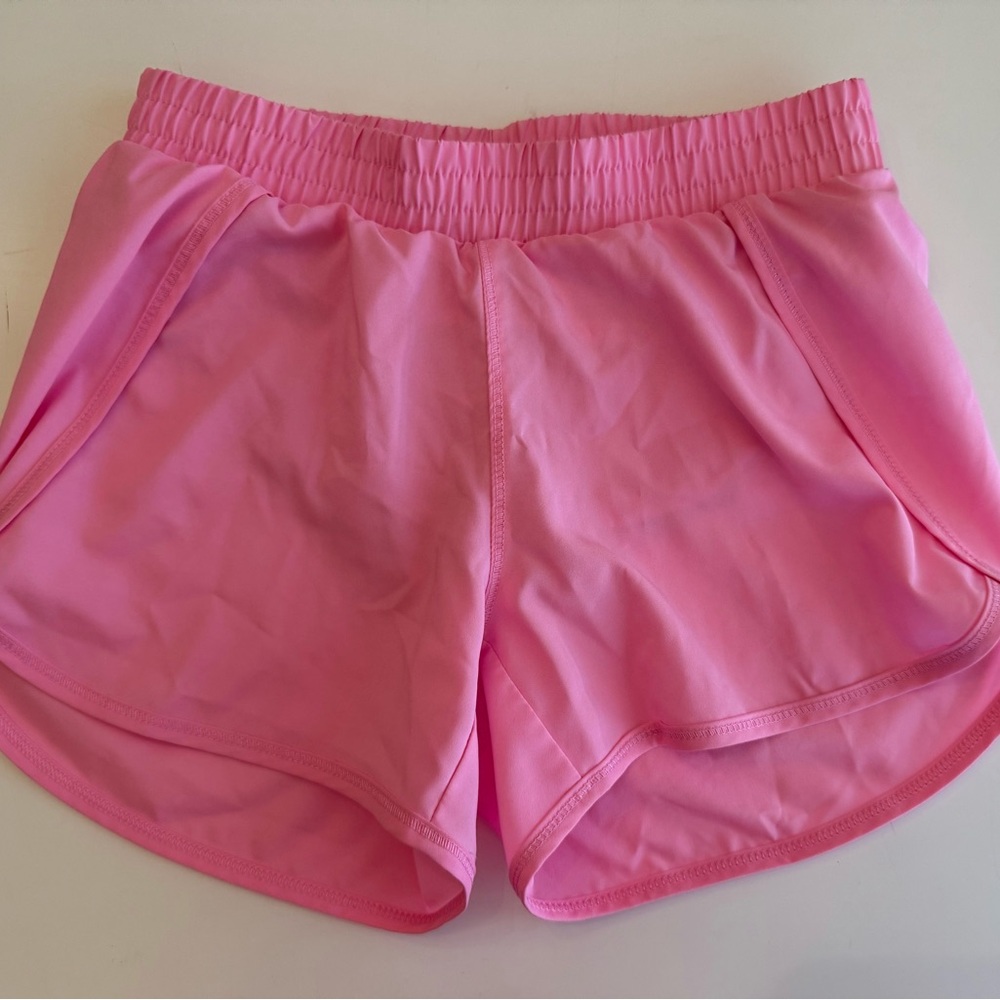 Girls All in Motion Vibrant Pink Run Shorts